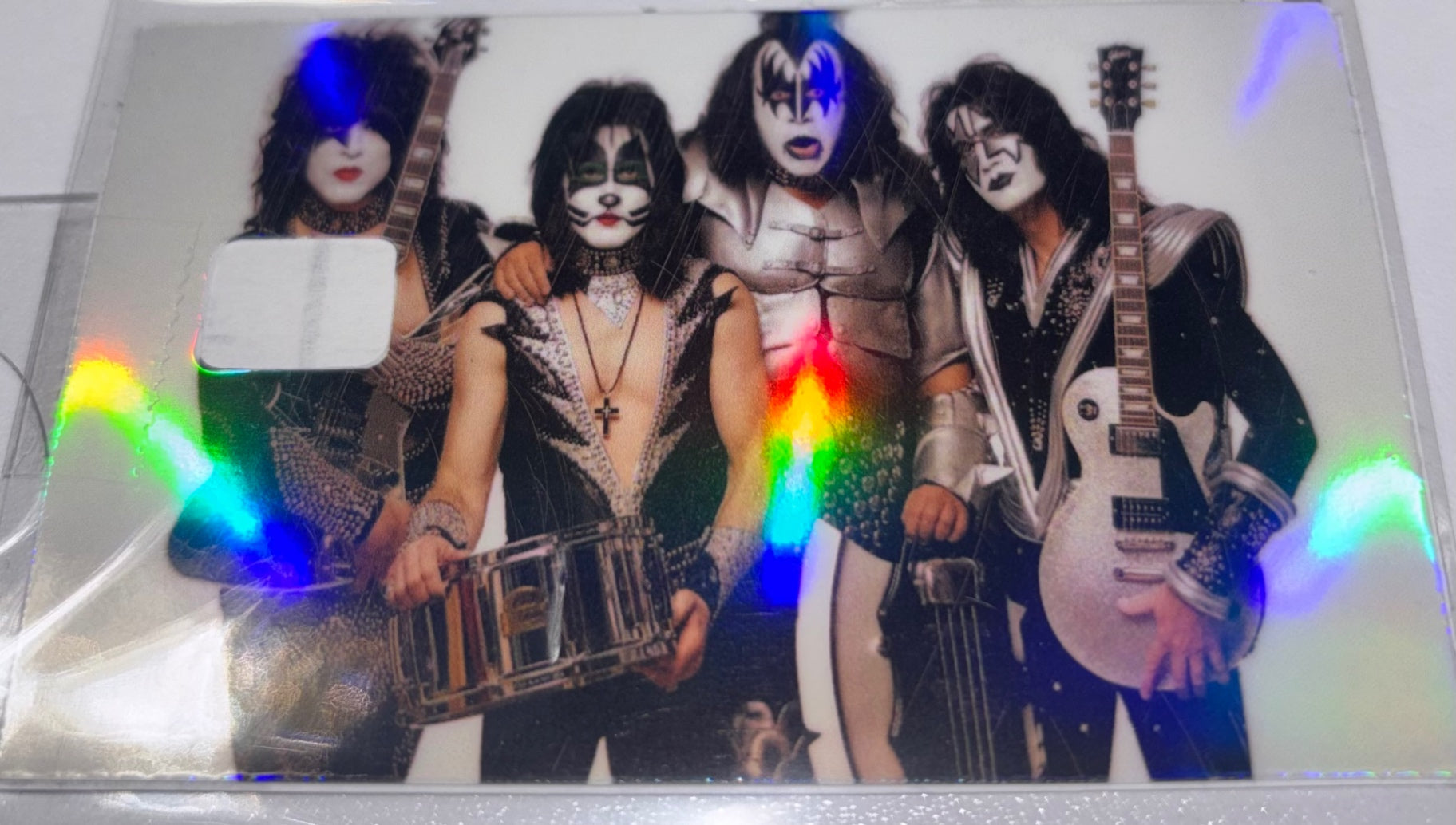 Kiss white background 