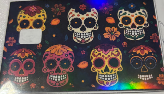 Colorful skull heads