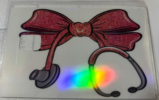 Nurse pink bow stethoscope 
