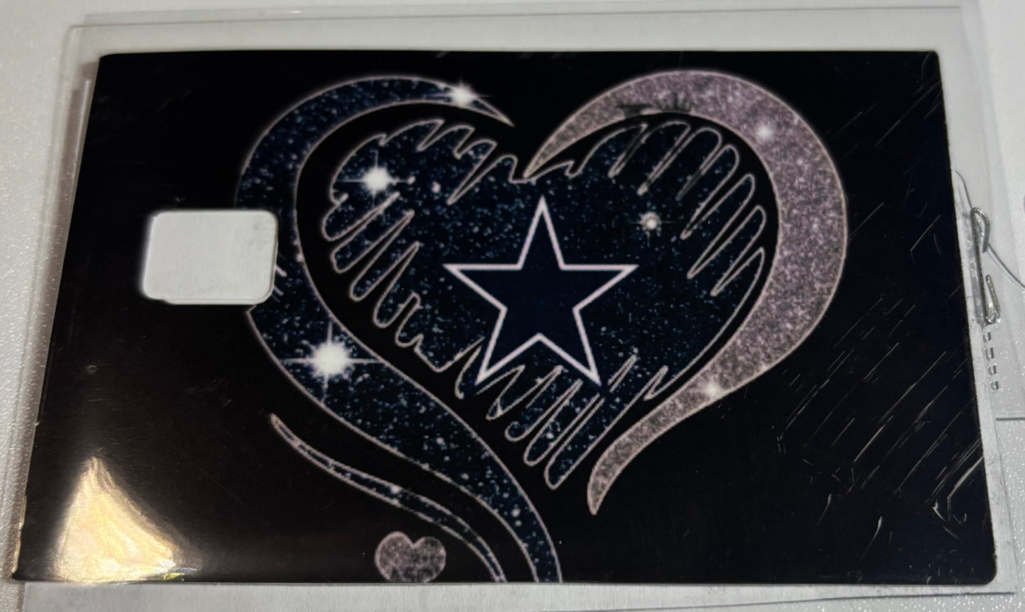 Cowboys glitter heart 