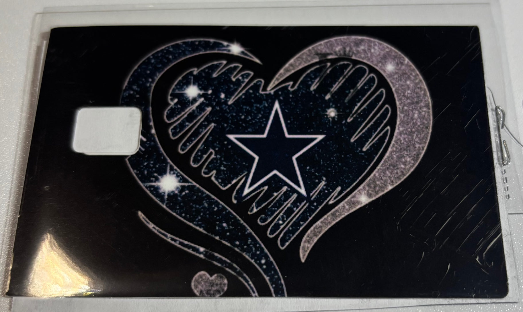 Cowboys glitter heart 