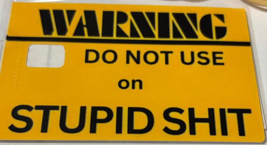 Warning stupid shit 