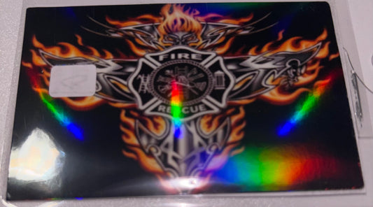 Firefighter flame cross 