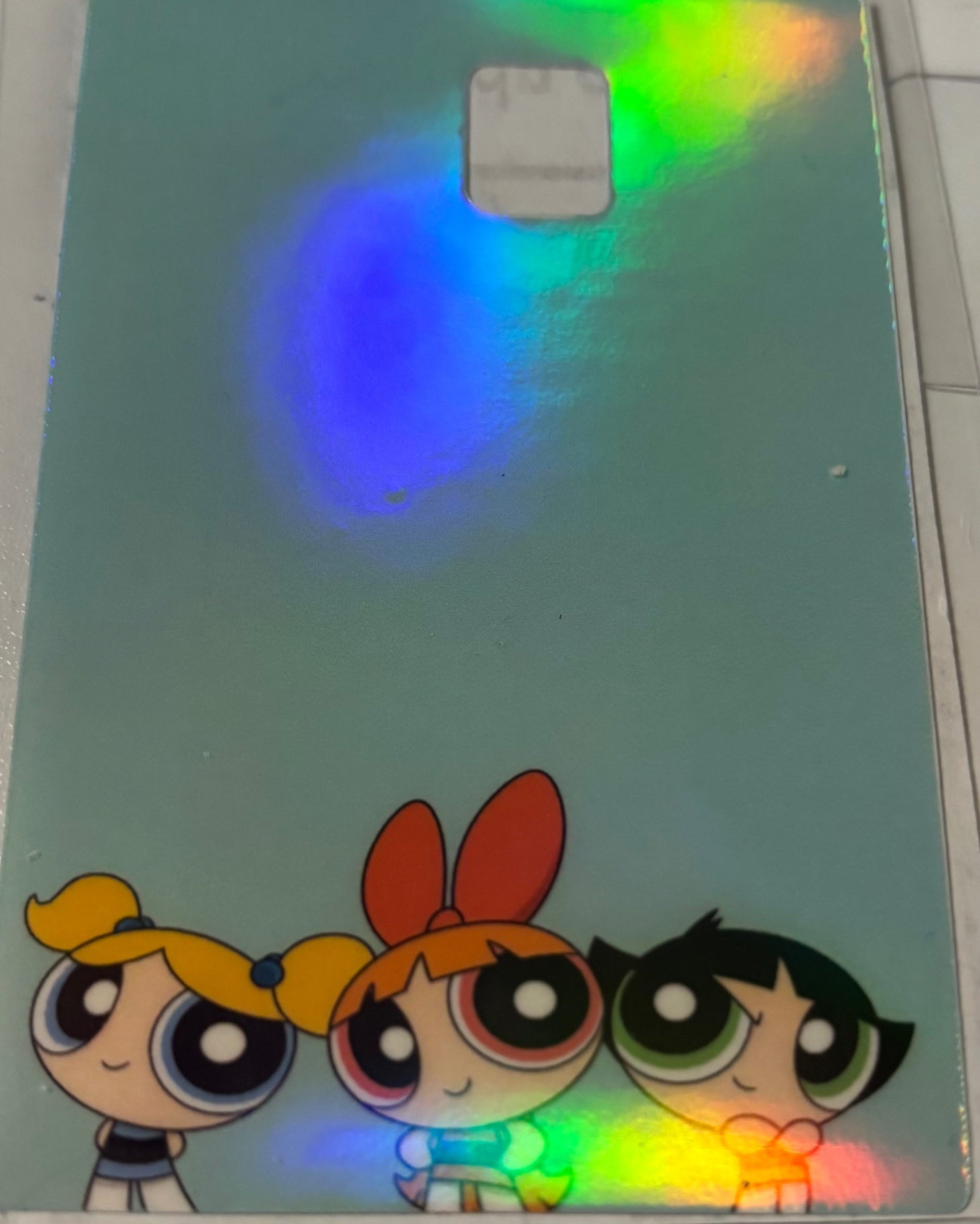 Powe puff girls blue background 