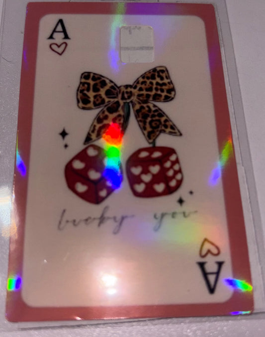 Ace cheetah bow & dice