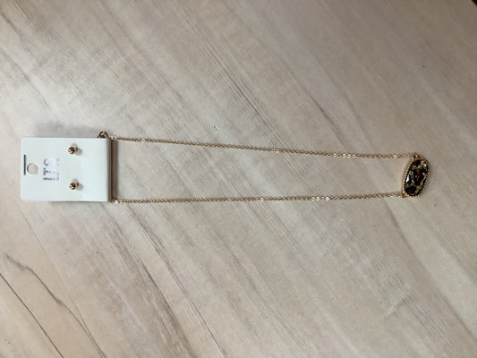 Cheetah Pendant on a Gold Chain