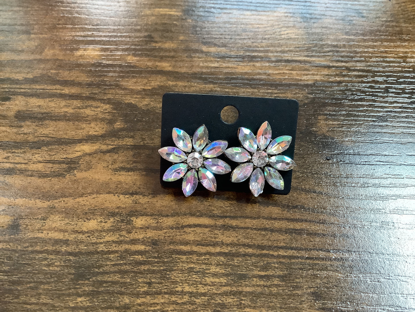 Flower Rhinestone Studs