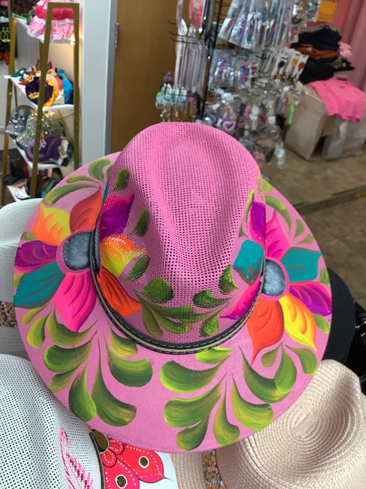 Pink Floral Hat