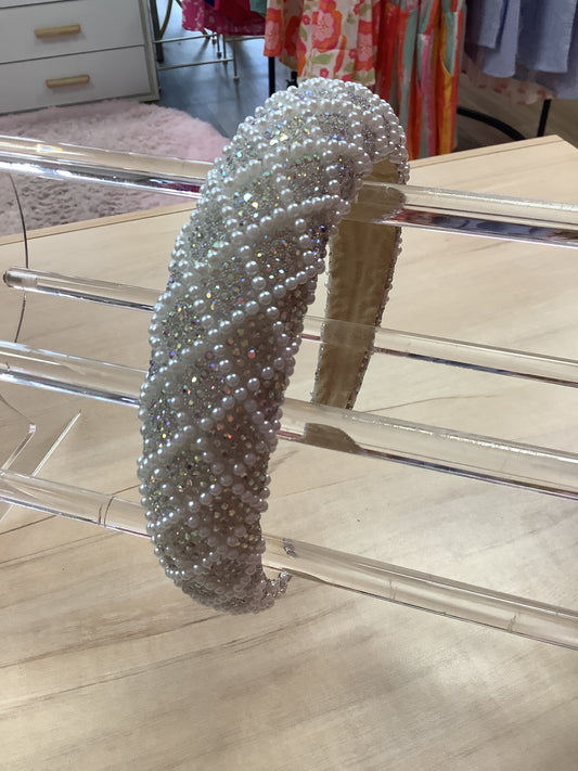 Pearl with Rhinestone Headband