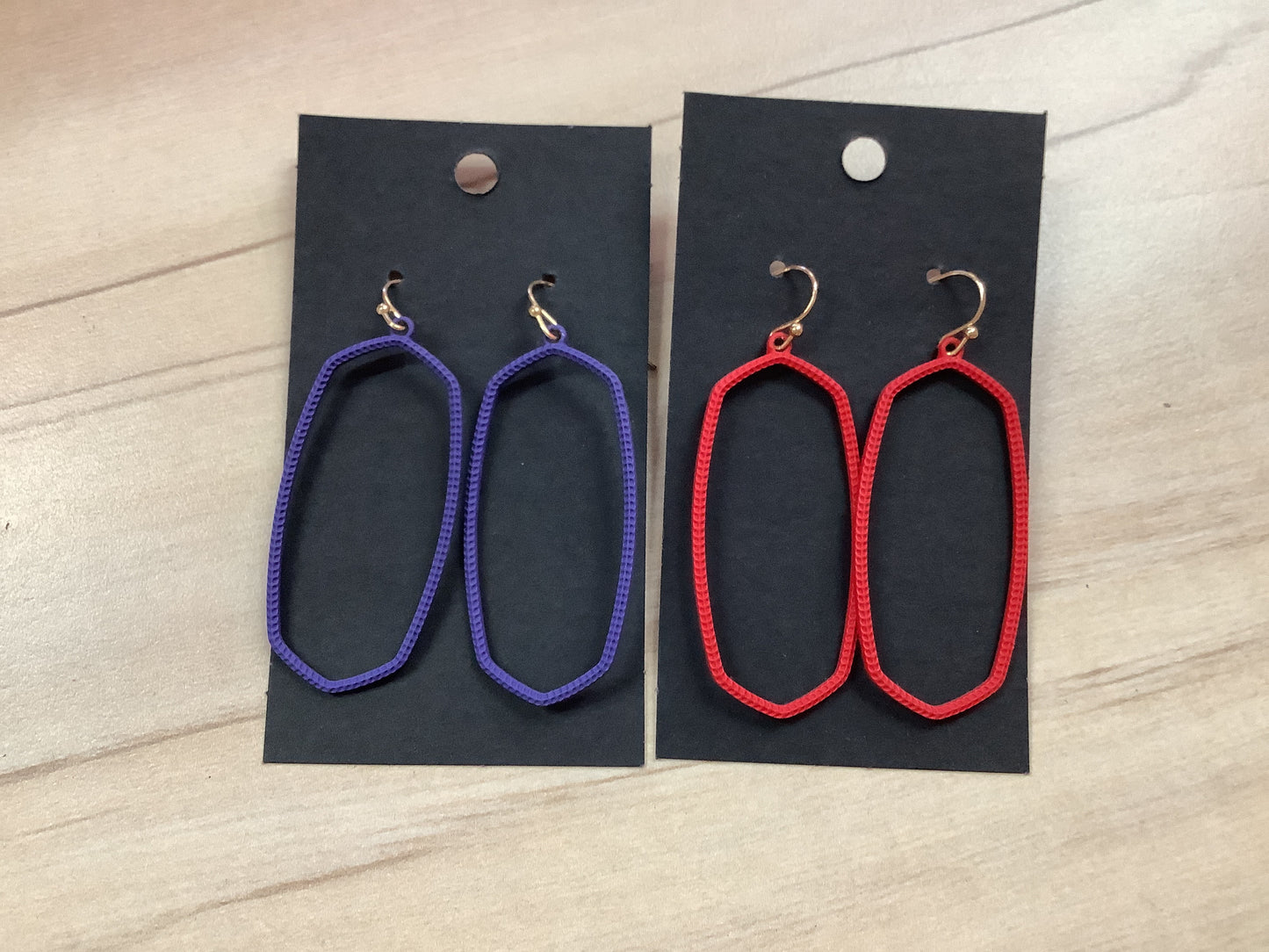 Matted Colored Earrings