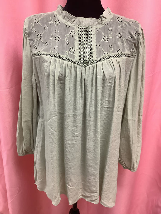 Green Long Sleeve Blouse