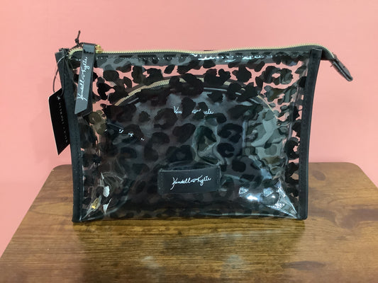Black Print Makeup Bag