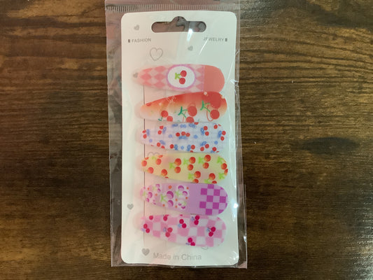 Cherry Hair Clips