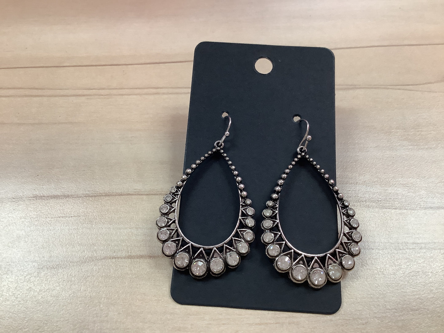 Silver Open Hoop Earrings
