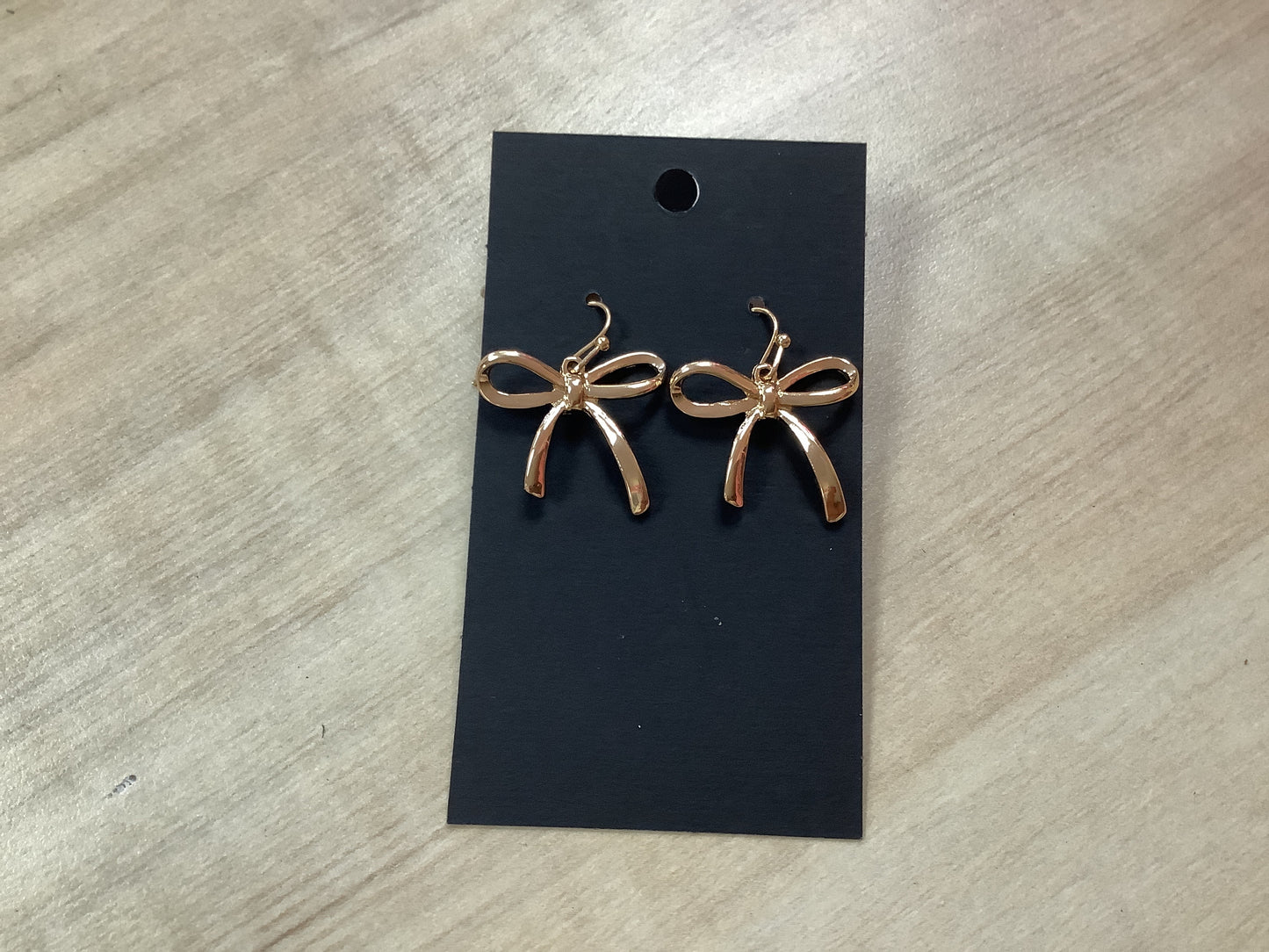 Gold Bow Earrings
