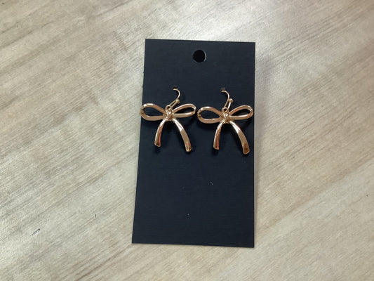 Gold Bow Earrings