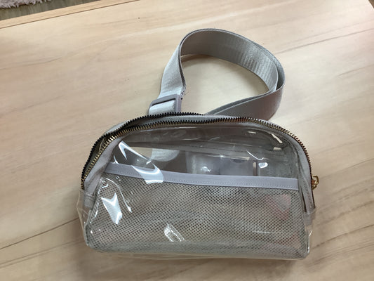 Clear Hip Bag Gray Trim