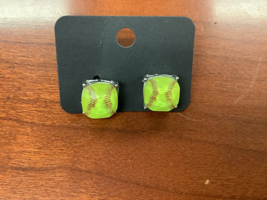 Softball Stud Earrings