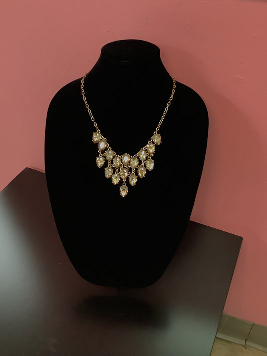 Gold Waterfall drop Necklace