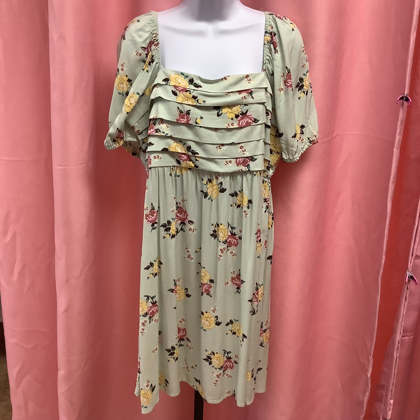 Green Flower Dress