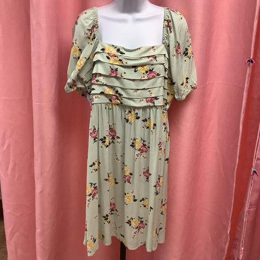 Green Flower Dress