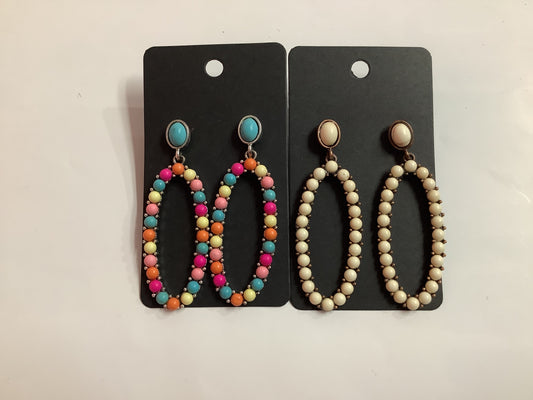 Oblong Dangle Earrings