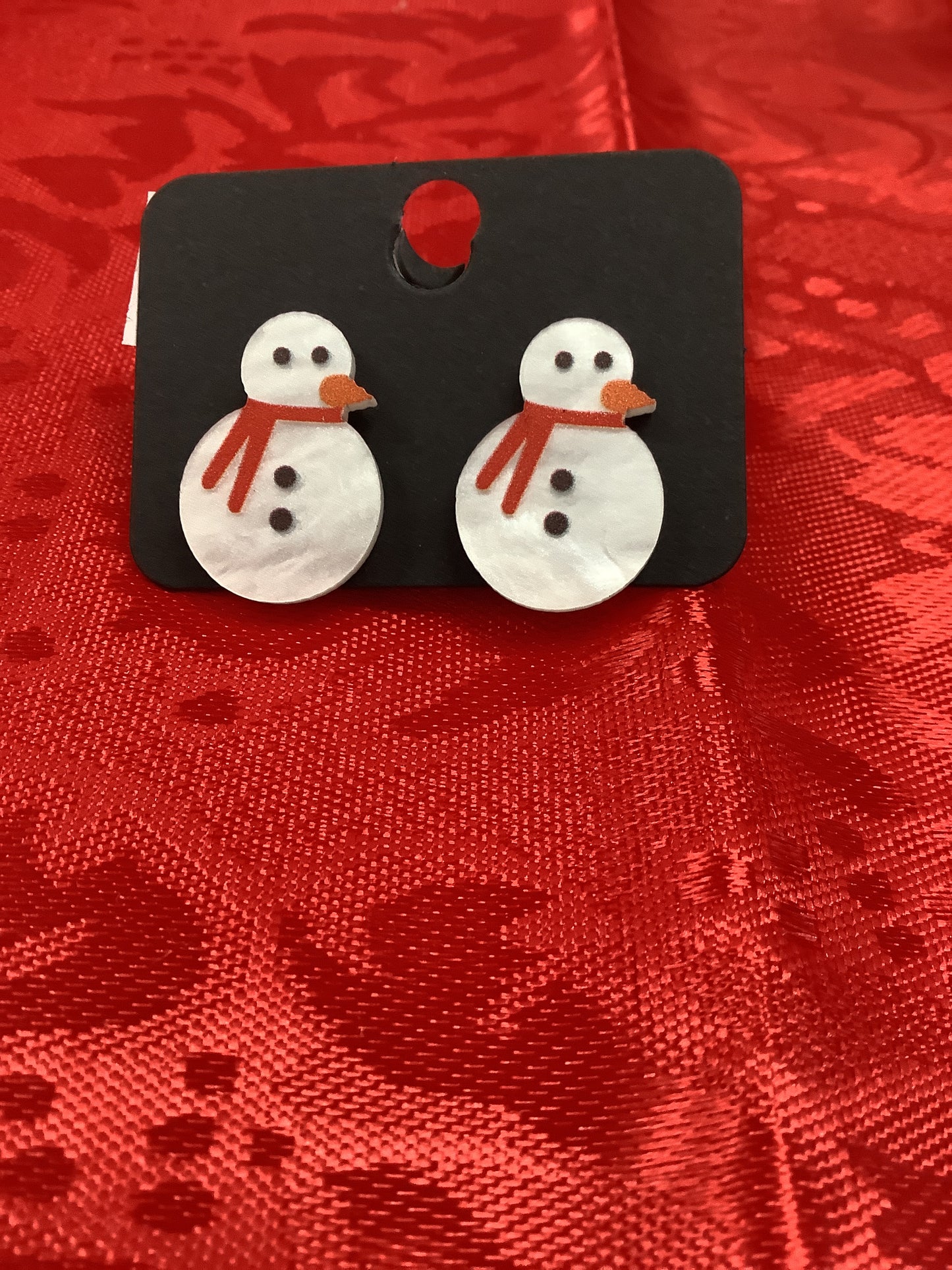 Snow Man Earrings