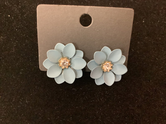 Blue Flower Earrings