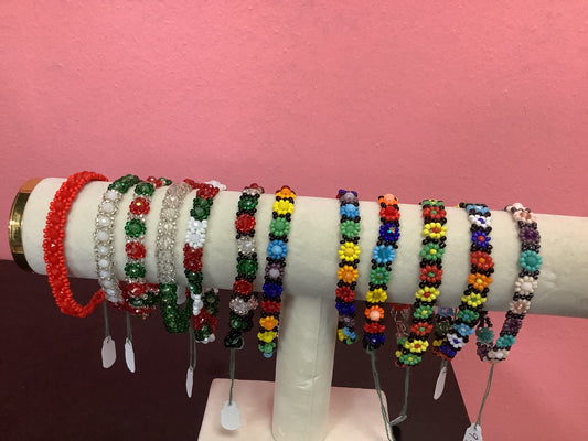 Flower Beaded Bracelet