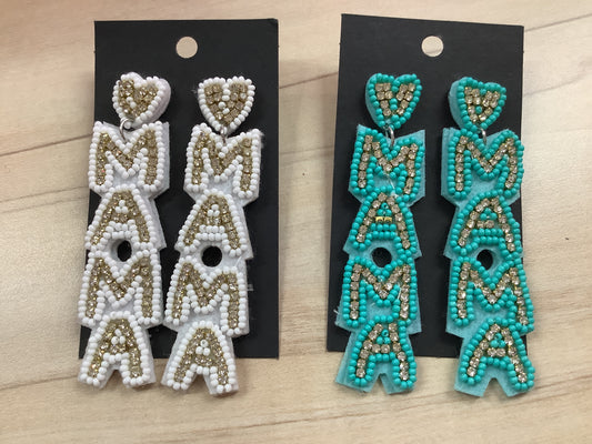 Beaded Mama Earrings