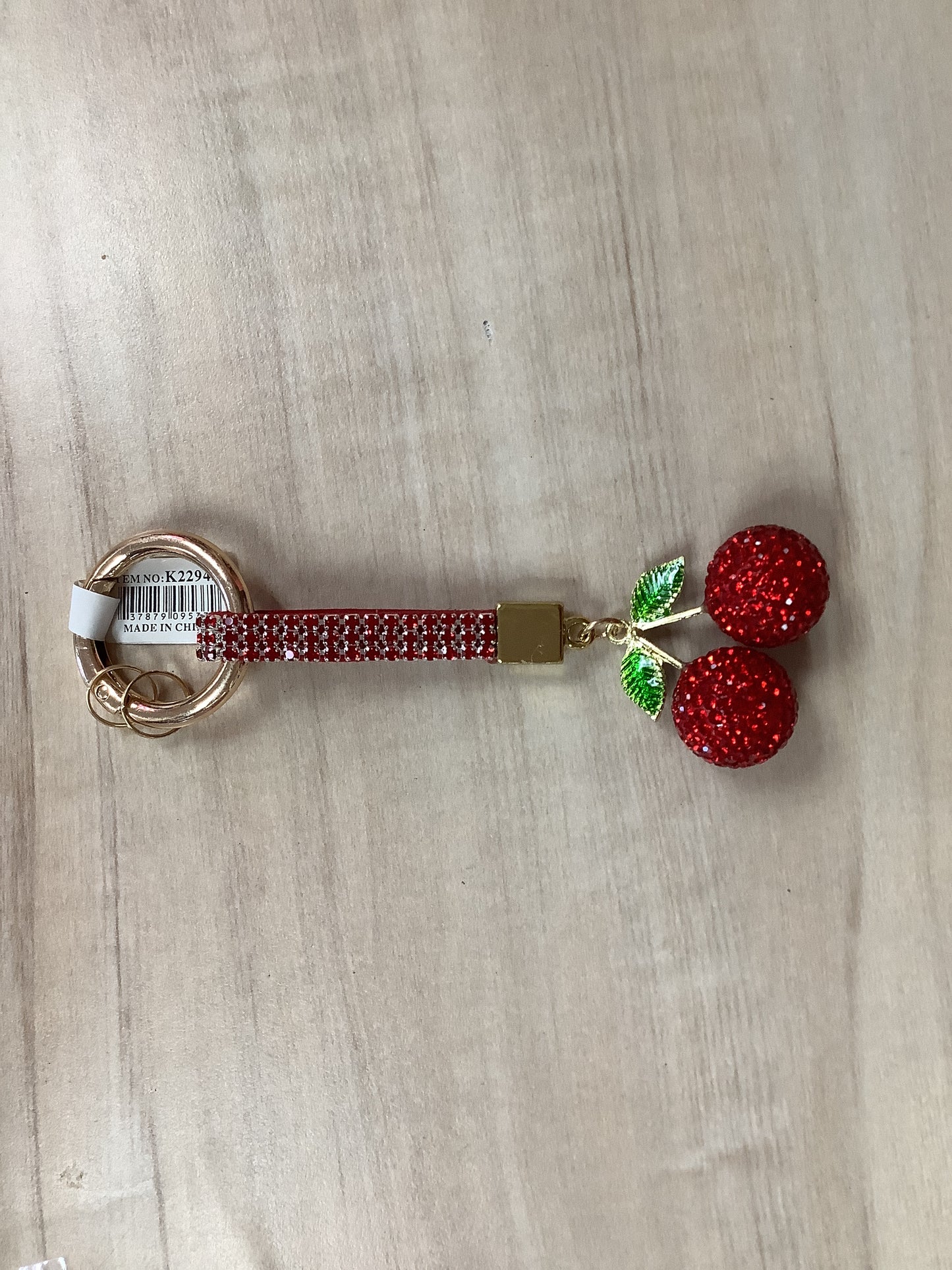 Metal Cherry Keychain