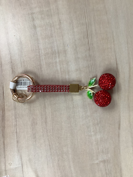 Metal Cherry Keychain