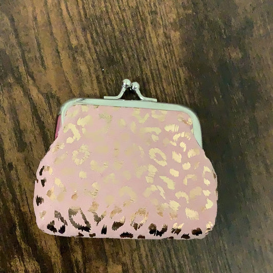 Pink Cheetah Coin Purse