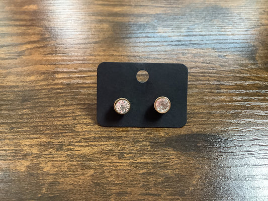 Round Clear Studs
