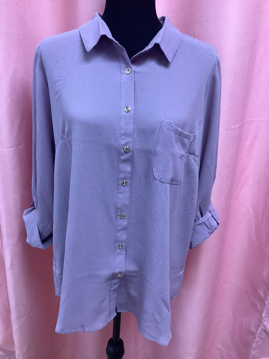 Purple Plus Size Blouse