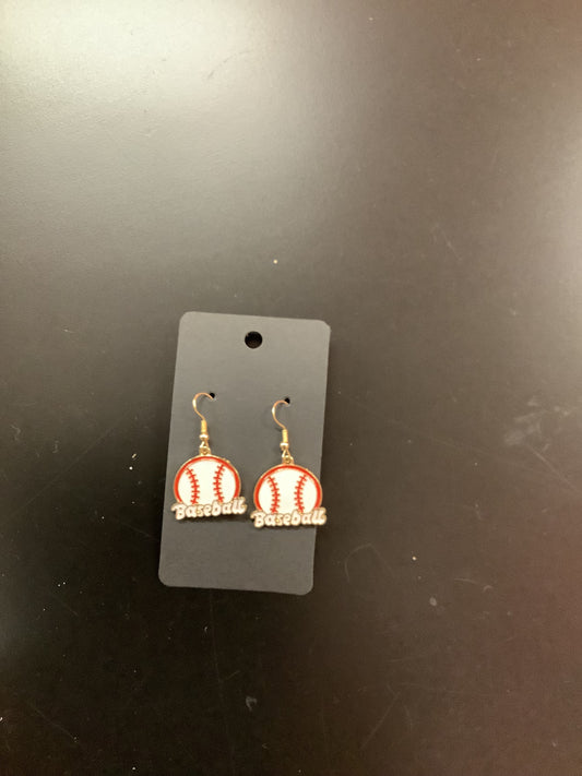 Baseball Earrings