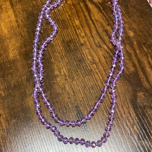Lavender Bead Necklace