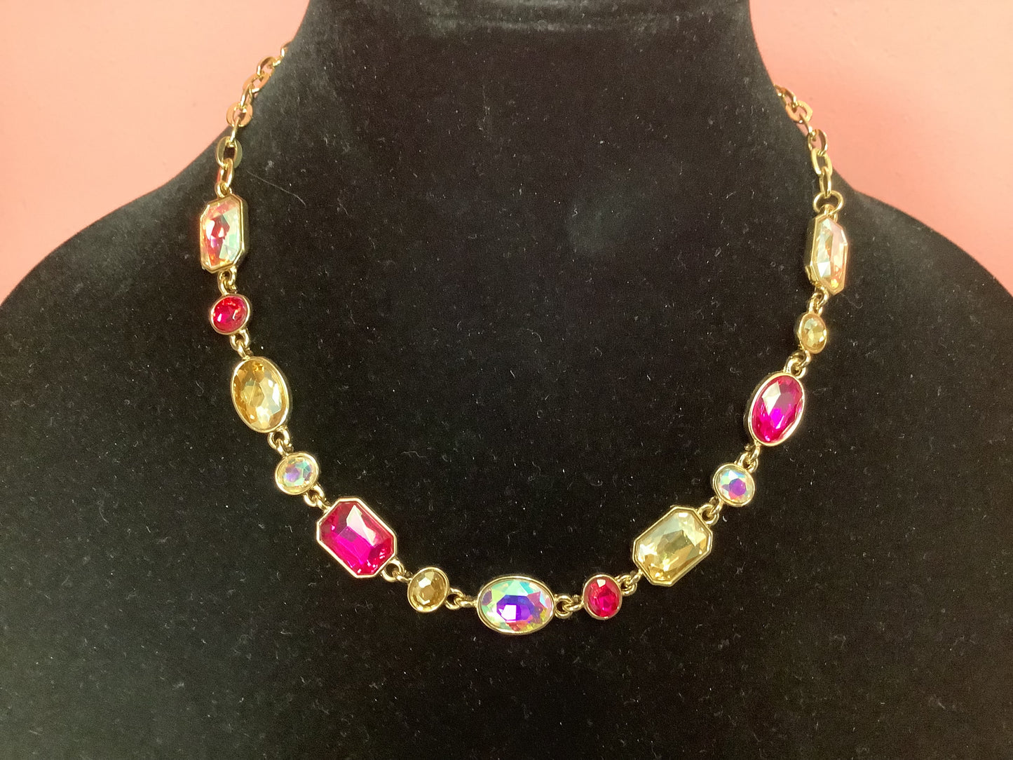 Pink and Gold Necklace