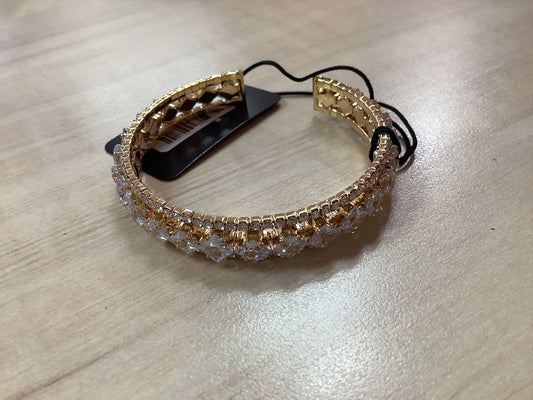Gold Bracelet with Rhinestones