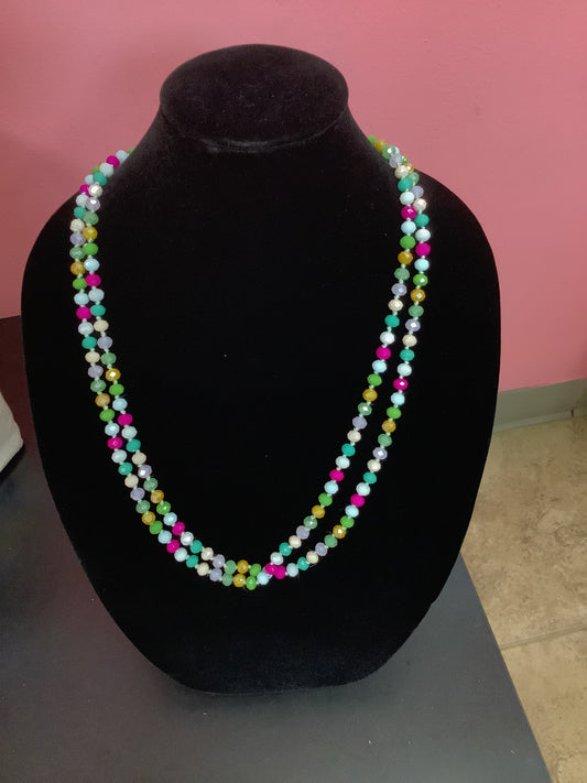 Beaded Multi Colored Necklace