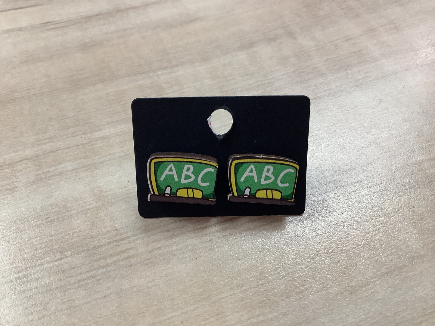 Teacher ABC Stud Earrings