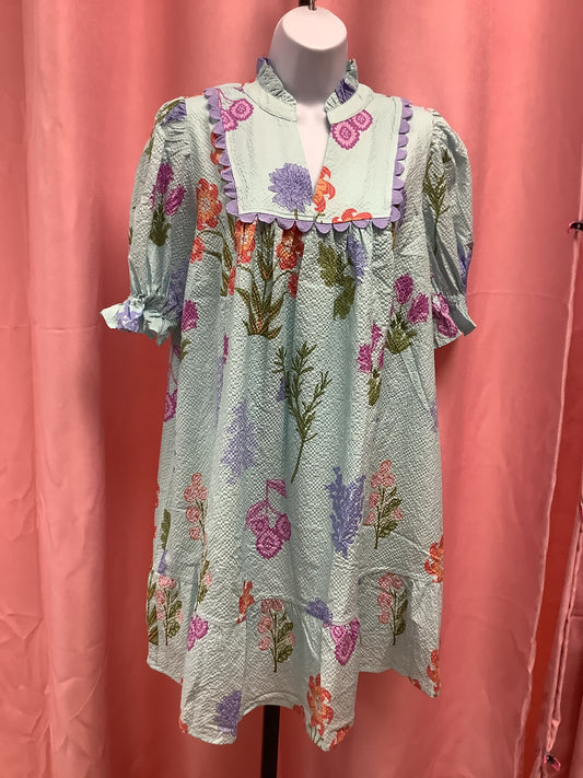Blue Floral Dress