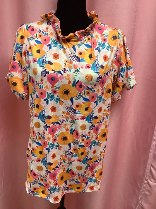 Flower Print Blouse