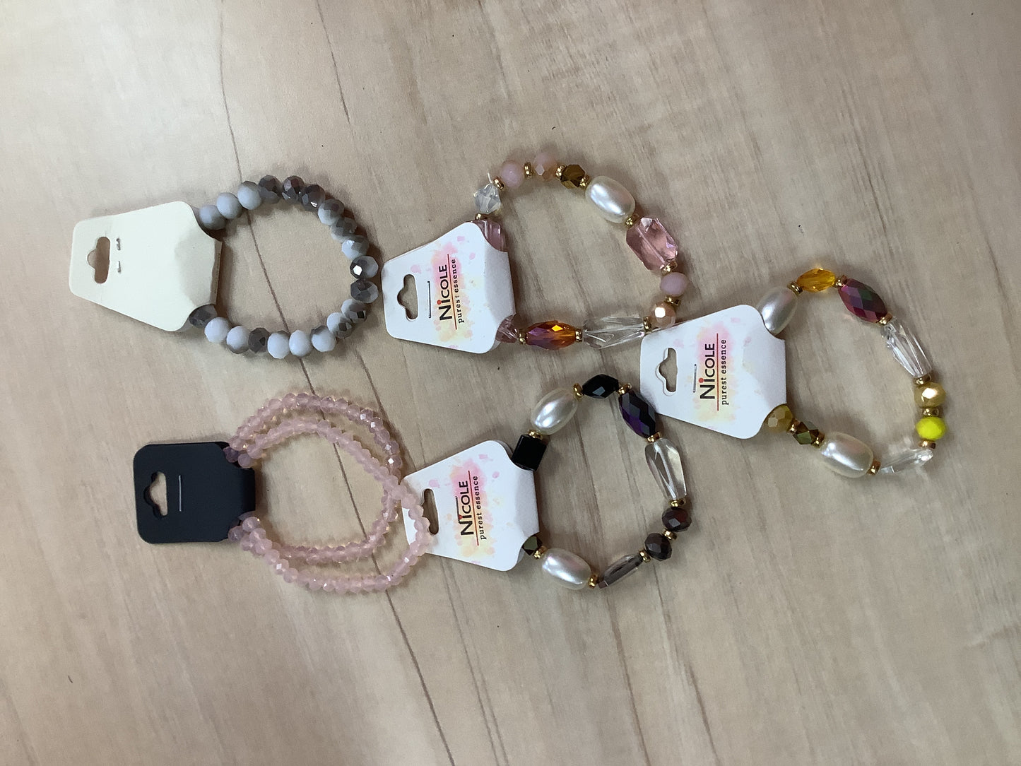 Beaded and Stone Bracelet