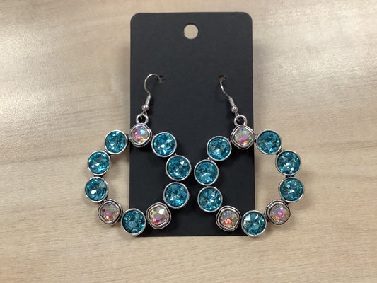 Turquoise Crystal Earrings