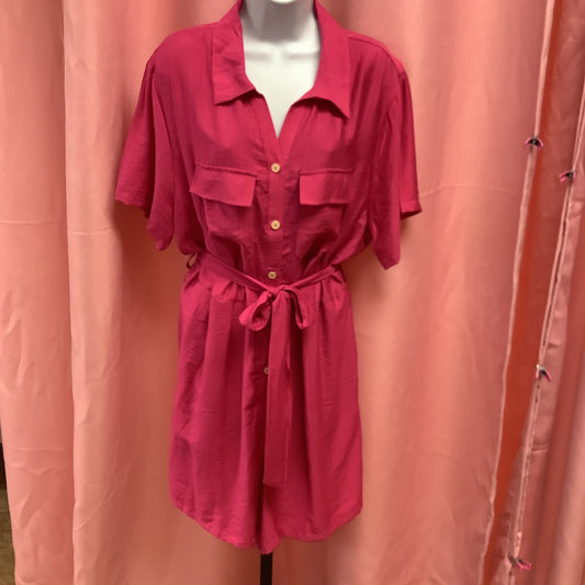 Pink Shorts Romper