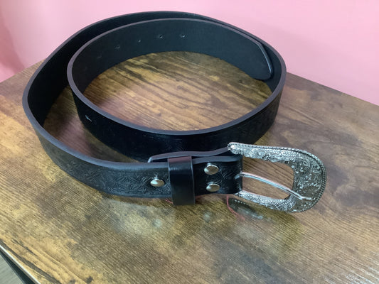 Ladies Black Western Belt