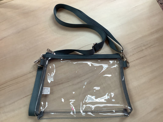 Clear Purse Gray Trim