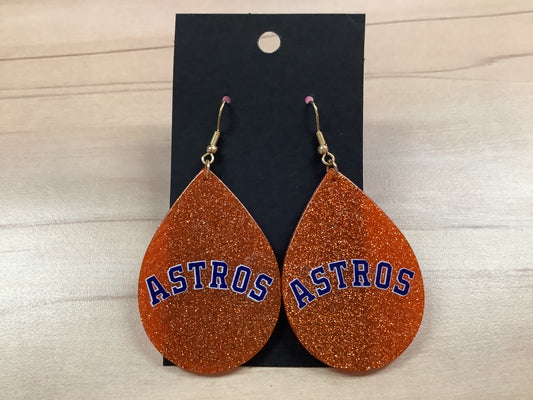 Astros Tear Drop Earrings