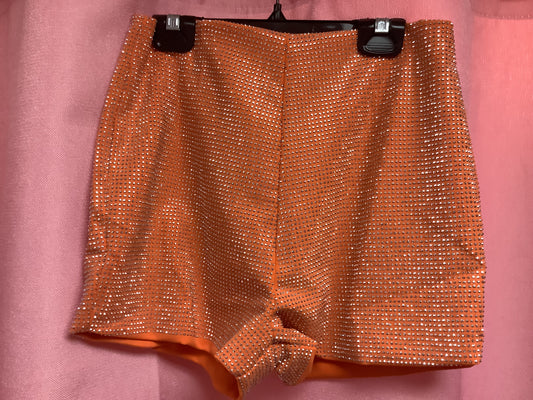 Orange Bling Shorts